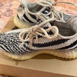 adidas Yeezy Boost 350 V2 Black and White Sneakers